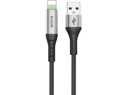 rixus rxuc22al usb a to lightning cable 1m black
