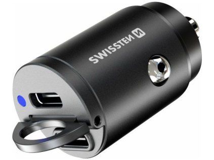 swissten cl adapter pd 2xusb c 30w black