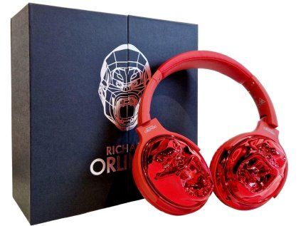 richard orlinski kong headphone red