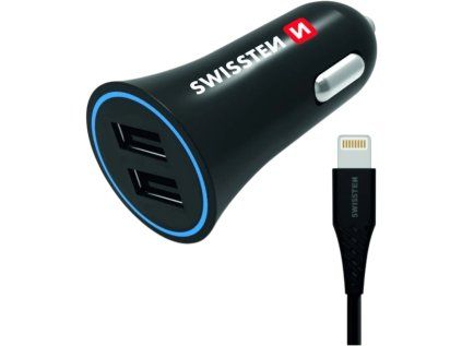 2831 swissten autonabijecka 2 4a power 2x usb kabel lightning Photoroom