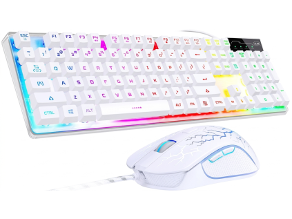magegee k1 w keyboard mouse combo us white