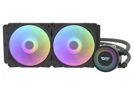 Vodní chlazení darkFlash DA240 LED 2x 120x120 (černá)
