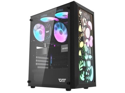 Počítačová skříň darkFlash DK180 Graffiti (černá)