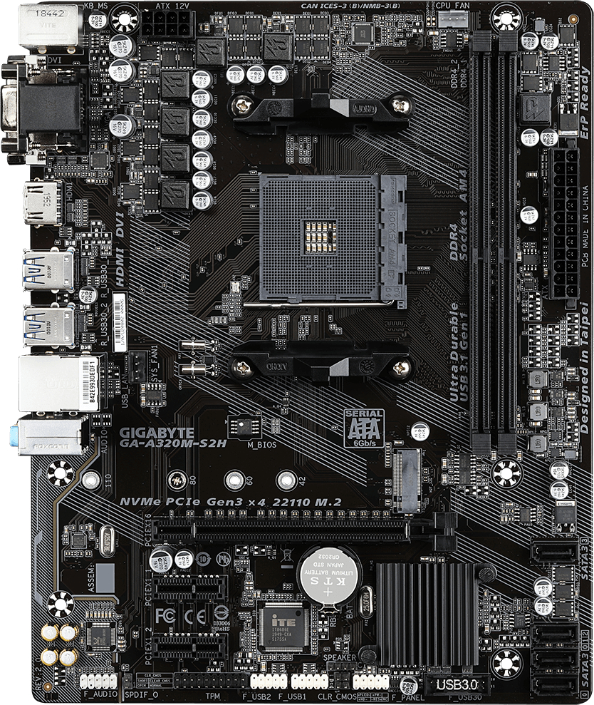 GIGABYTE GA-A320M-S2H