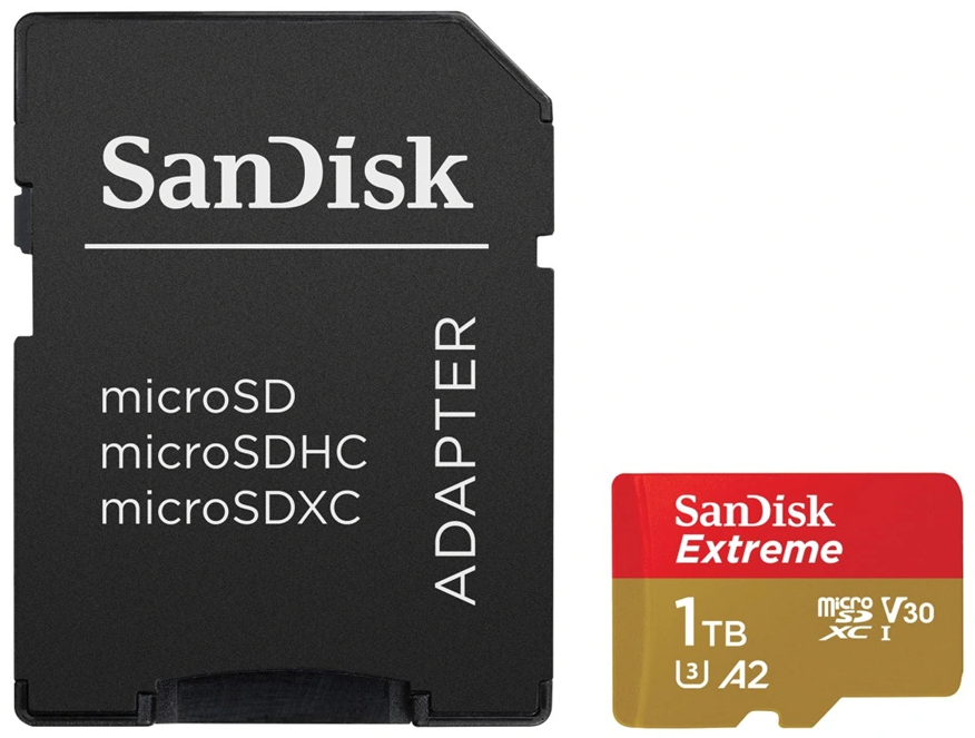 SanDisk microSDXC 1TB Extreme + SD adapter