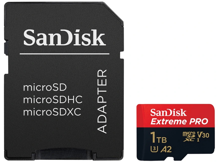 SanDisk microSDXC 1TB Extreme Pro + SD adapter