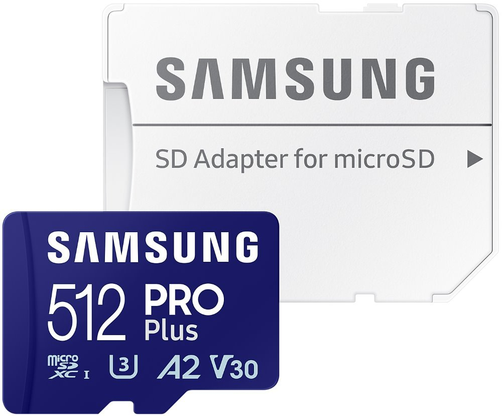 Samsung microSDXC 512GB PRO Plus + SD adapter