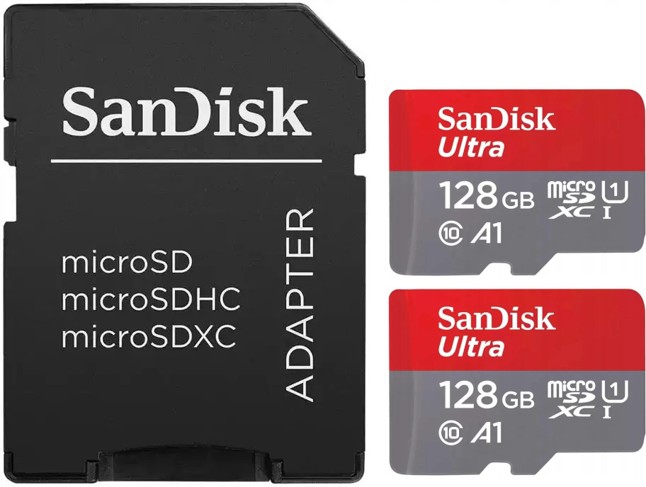 SanDisk microSDXC Ultra 2x128GB + SD adapter