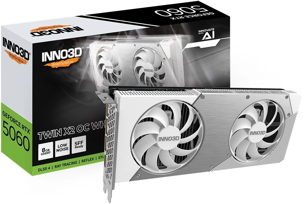 Inno3D GeForce RTX 5060 Ti Twin X2 WHITE OC 8GB