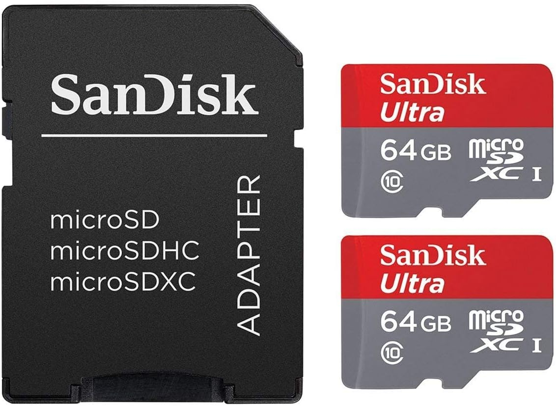 SanDisk microSDXC Ultra 2x64GB + SD adapter