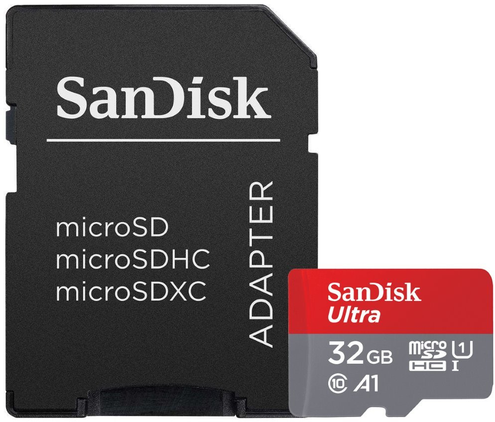 SanDisk microSDXC 32GB Ultra + SD adapter