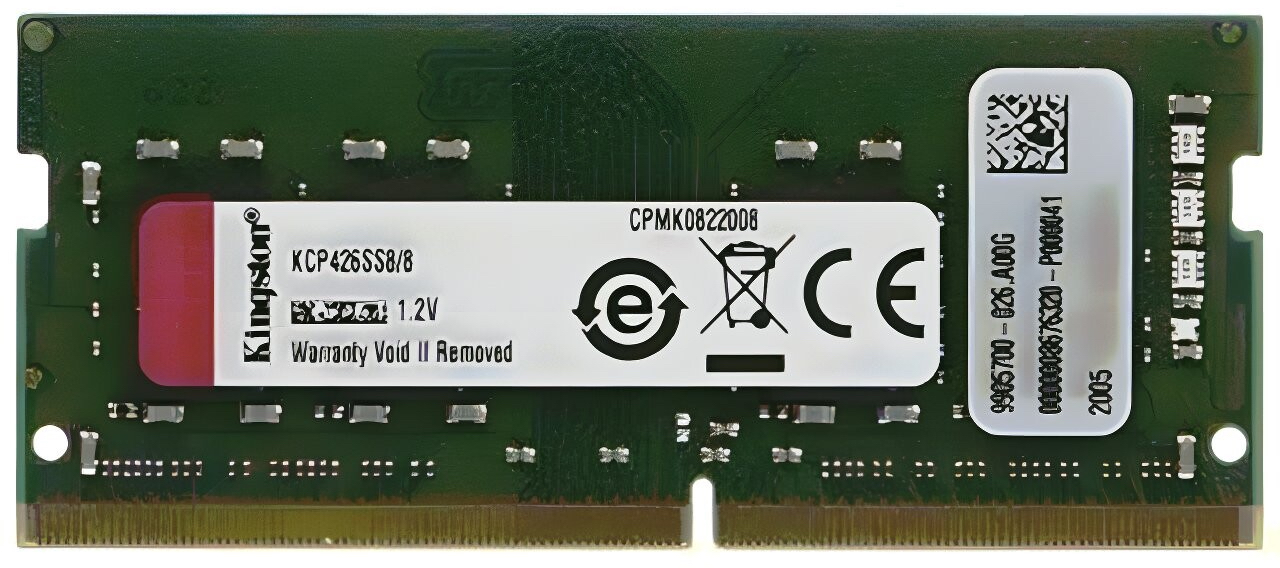 Kingston 8GB (1x8GB) SO-DIMM DDR4 2666MHz CL19