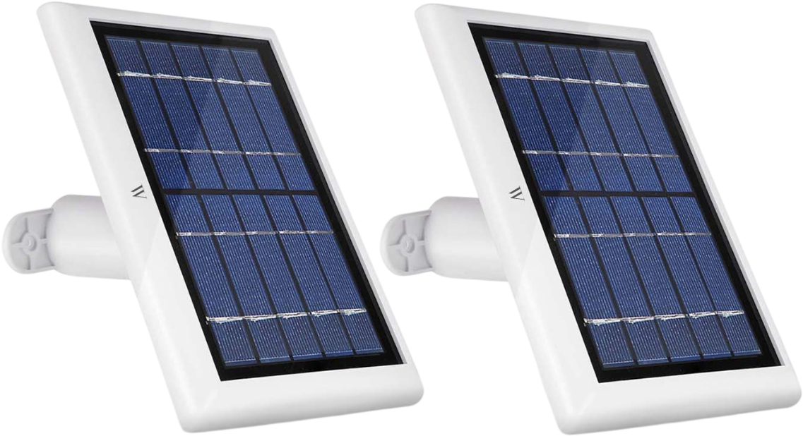 Wasserstein Solar Panel 2-Pack for Blink Outdoor 4 / 3 / XT2 / XT - White