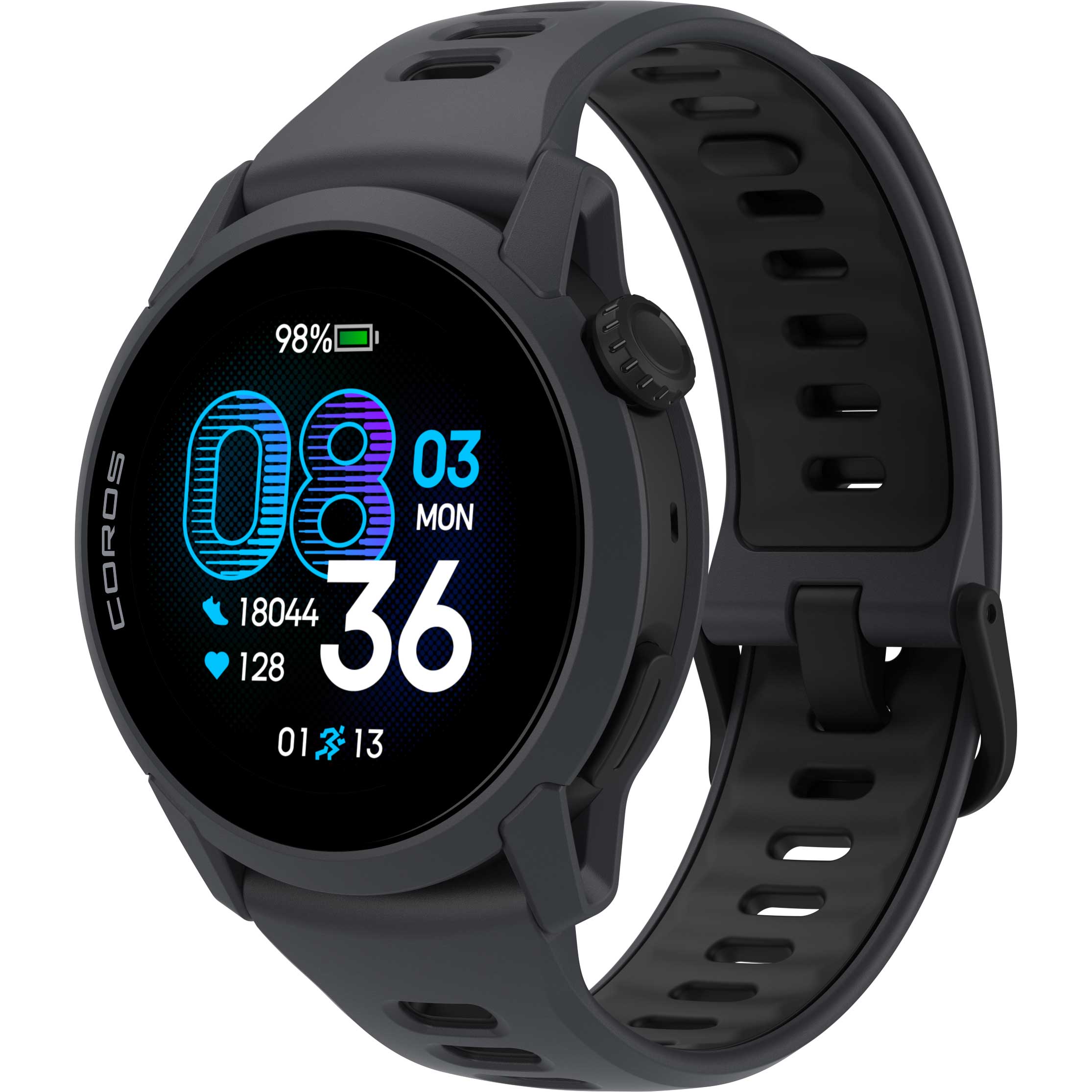Coros Pace 4 Silicone Band - Black