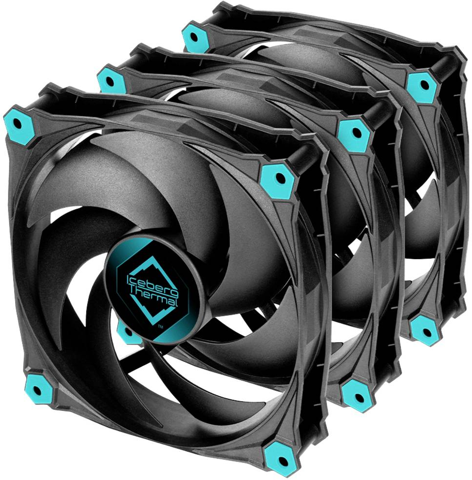 Iceberg Thermal IceGALE Silent 120mm (3 Pack) - Black