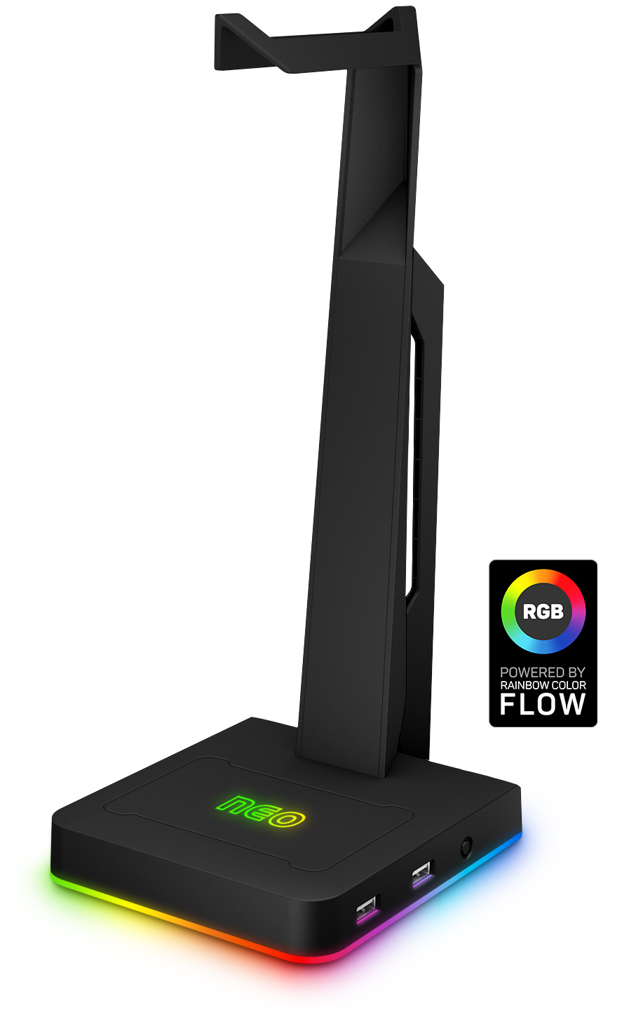CONNECT IT NEO Stand-It RGB + USB hub Black