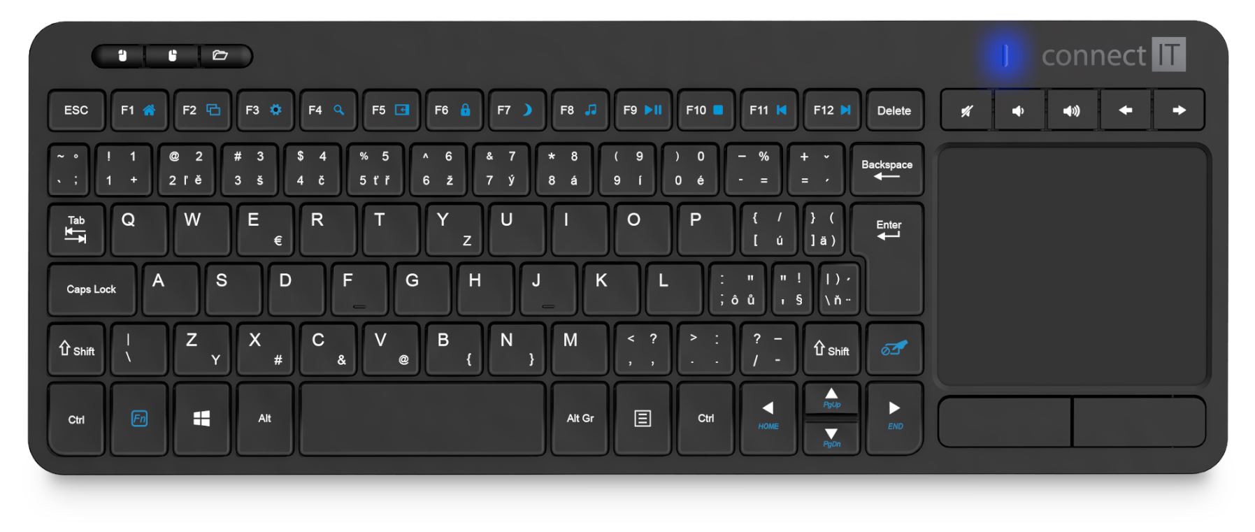 CONNECT IT Touch Black - CZ/SK