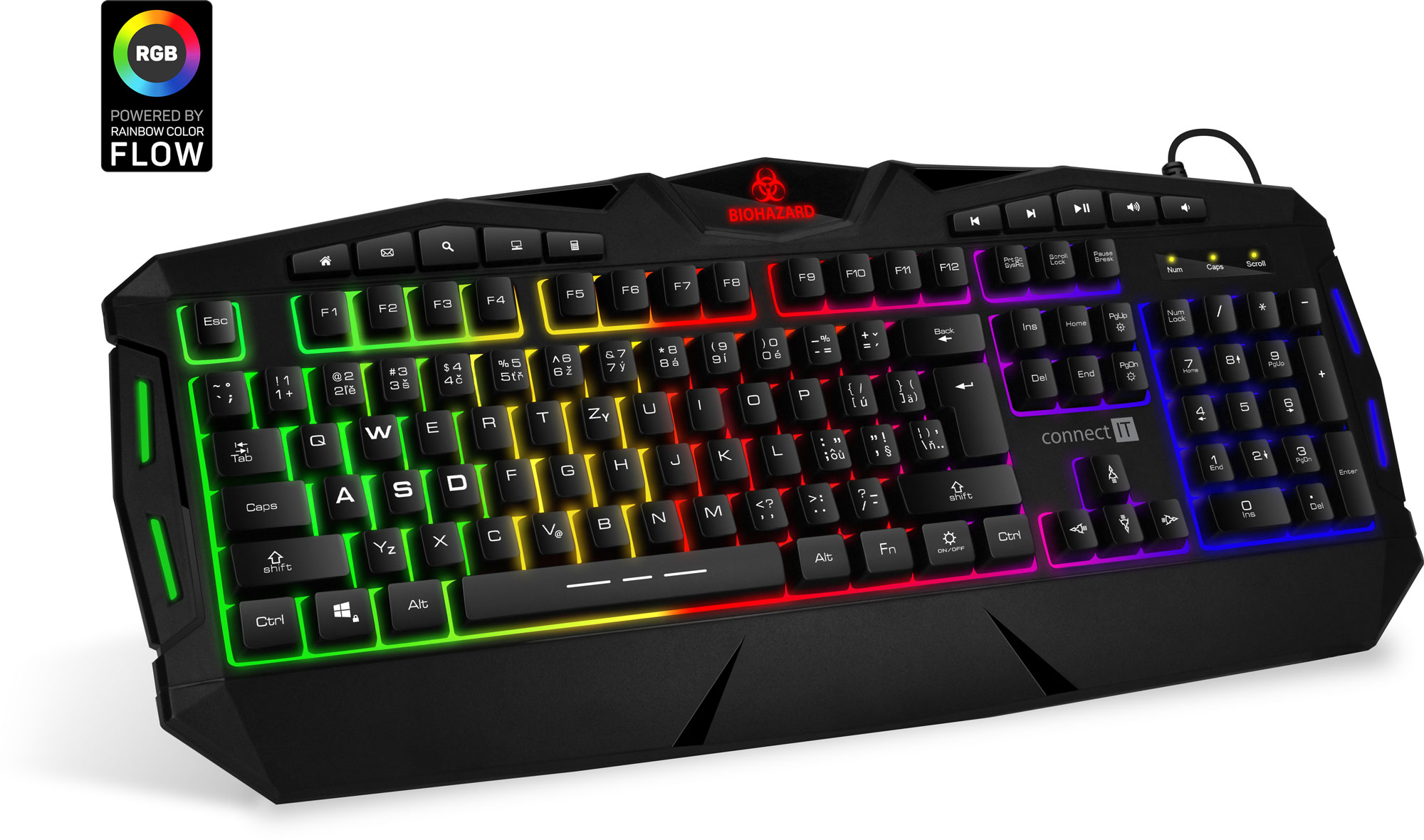 CONNECT IT BIOHAZARD Keyboard Black
