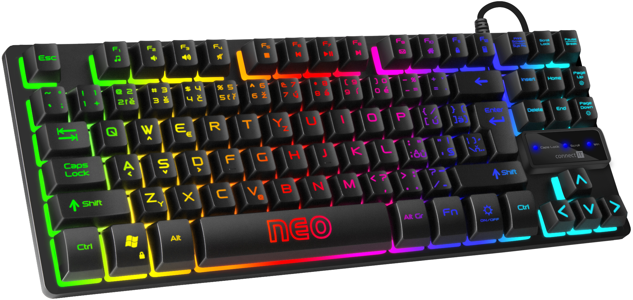 CONNECT IT NEO Compact Keyboard Black - CZ/SK