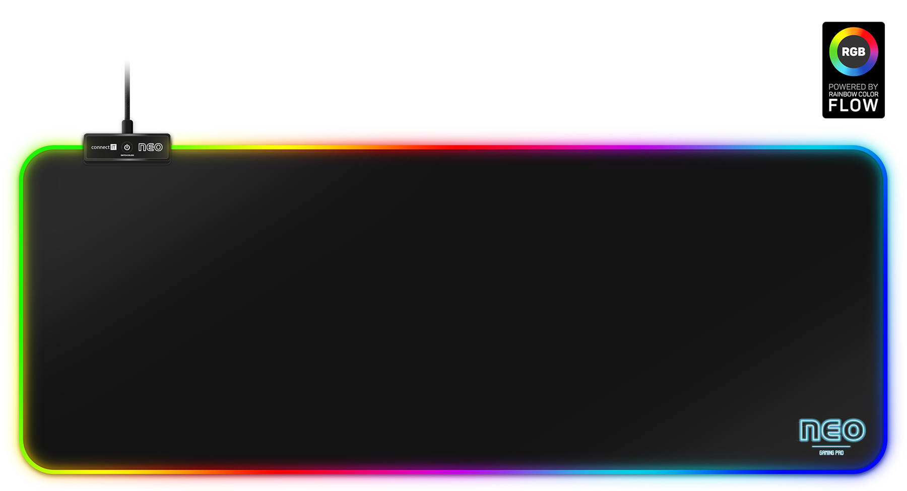 CONNECT IT CMP-3100-LG NEO RGB XL Black