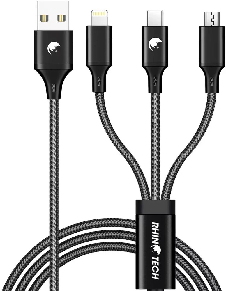 RhinoTech 3v1 Cable (1,2m) - Black