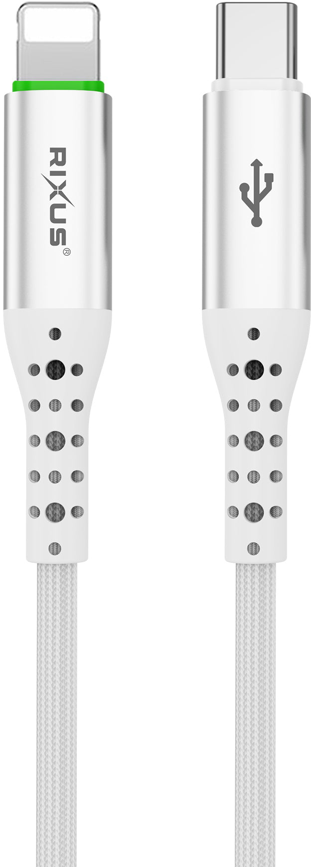 Rixus RXUC21L USB-C to Lightning Cable (1m) - White