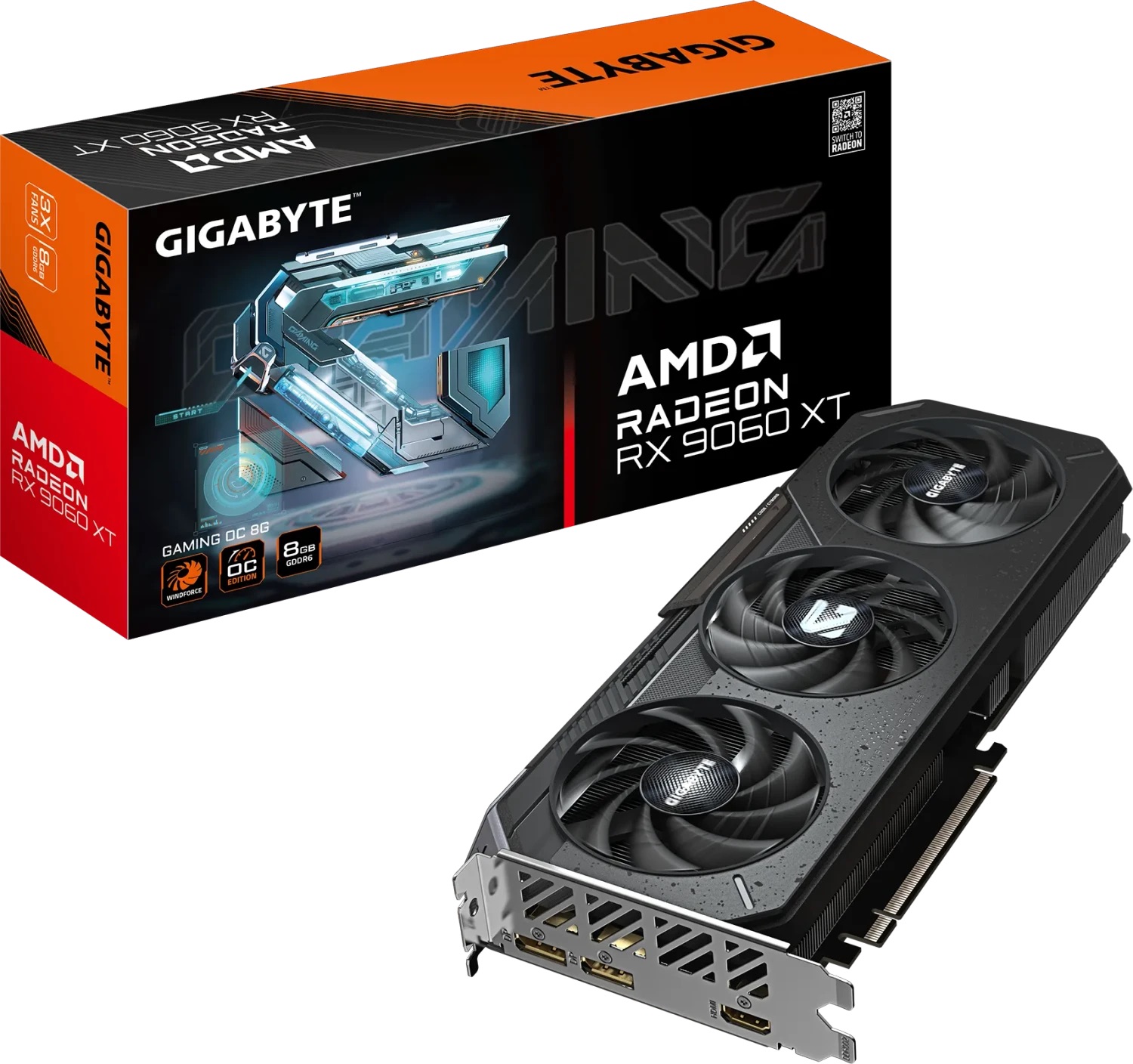 GIGABYTE Radeon RX 9060 XT GAMING OC 8GB