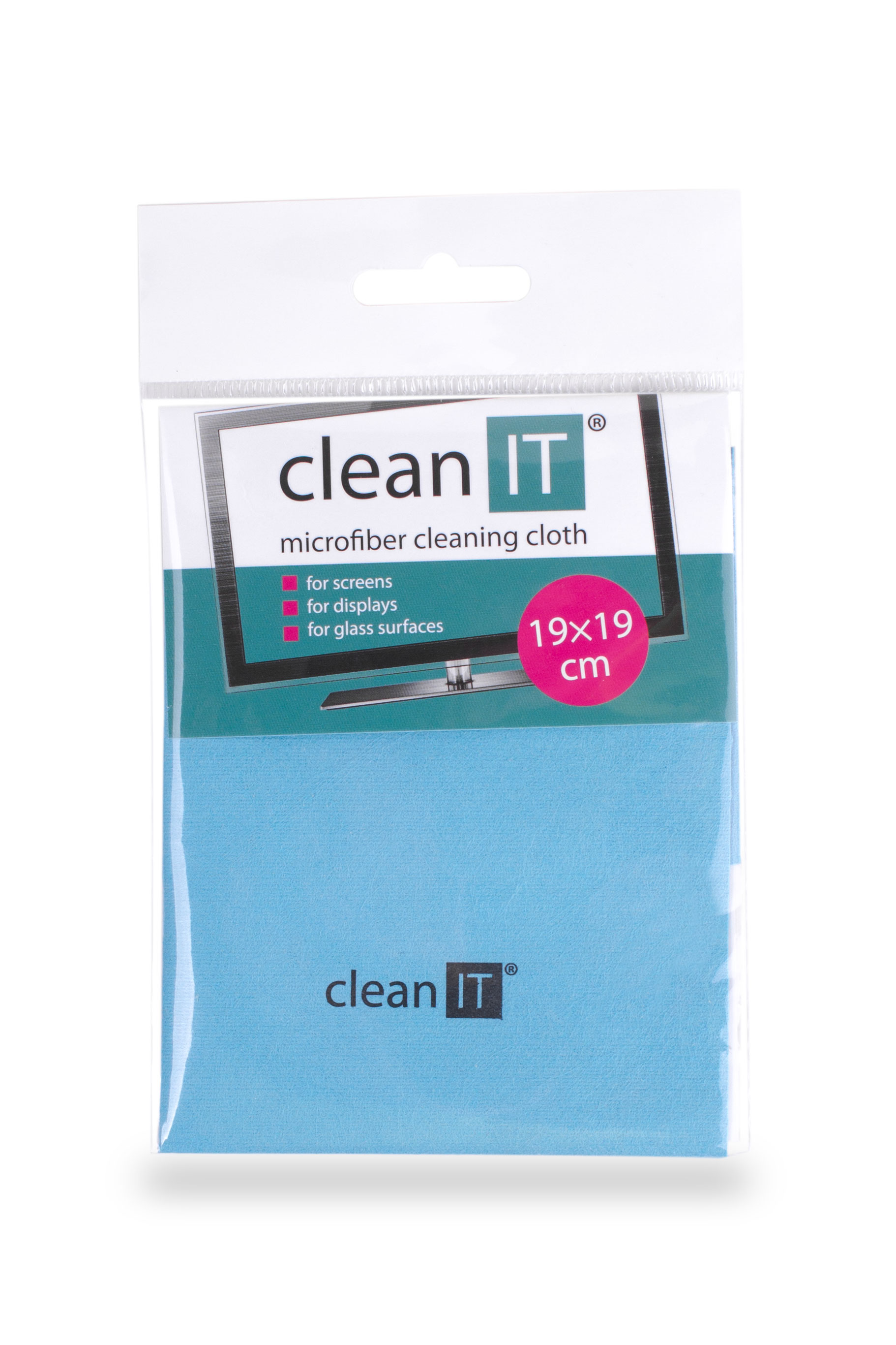 CLEAN IT microfiber cleaning cloth, small light blue