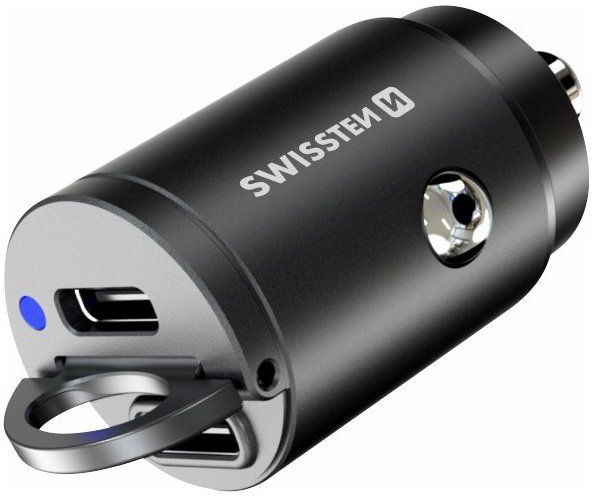 Swissten CL Adapter PD 2xUSB-C 30W - Black