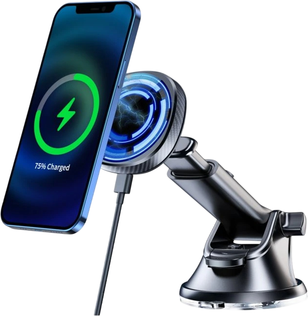 SWISSTEN MagSafe car holder with wireless charging 15W