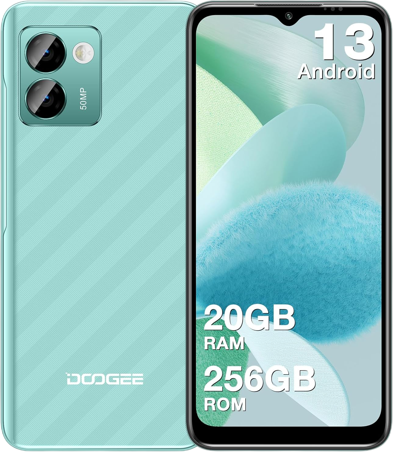 DOOGEE N50 Pro 8+256GB - Mint Green