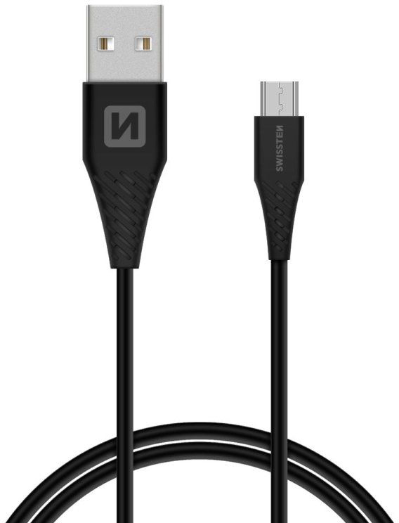 Swissten USB-A to USB-micro 9mm (1,5m) - Black