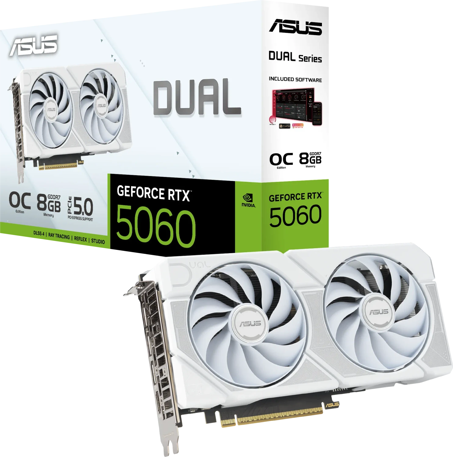 ASUS DUAL GeForce RTX 5060 8GB OC WHITE
