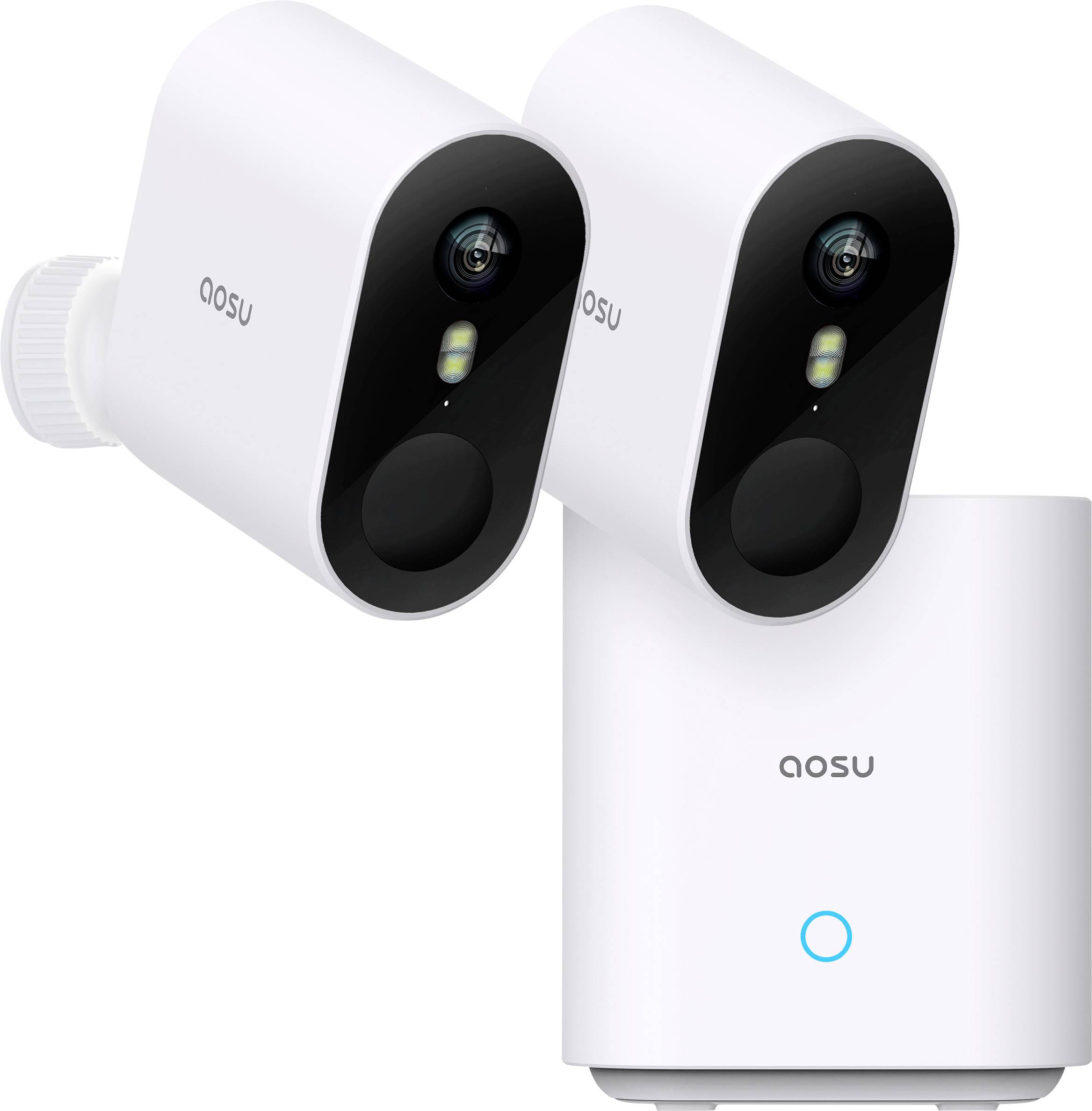 AOSU WirelessCam System Pro 2-Cam Kit 2K - White