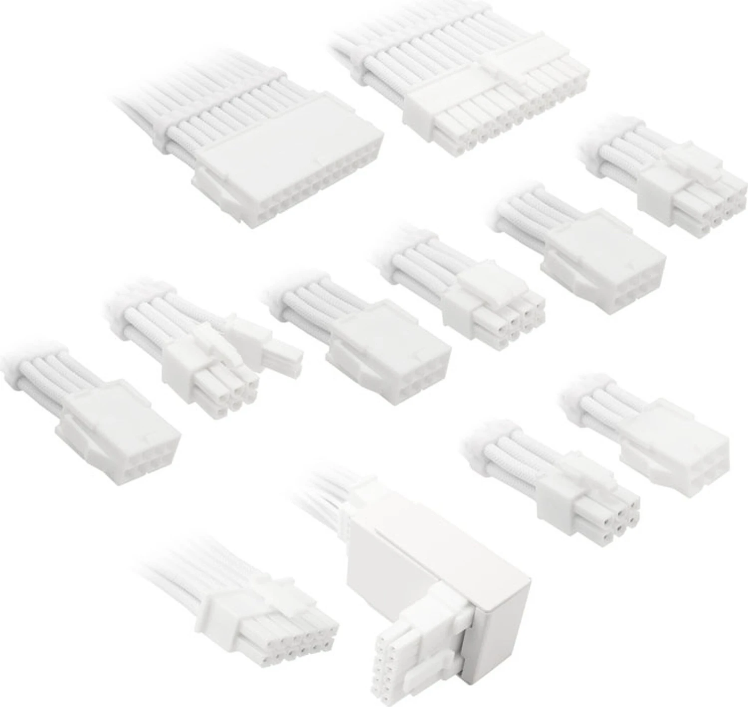 Kolink Core Pro Braided Cable Extension Kit 12V-2x6 Typ 2 Brilliant White
