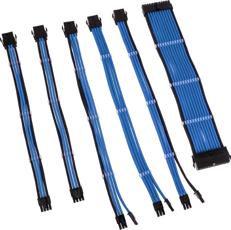 Kolink Core Adept Braided Cable Extension Kit Blue