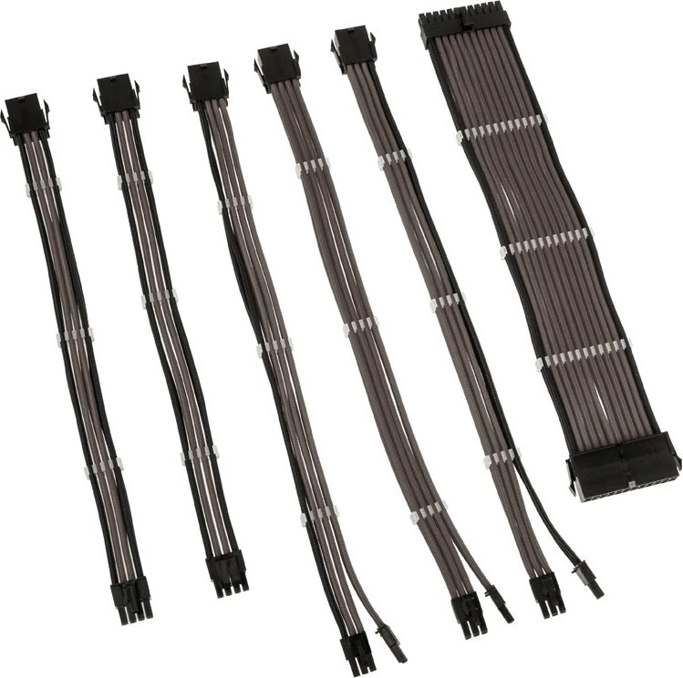 Kolink Core Adept Braided Cable Extension Kit Gunmetal