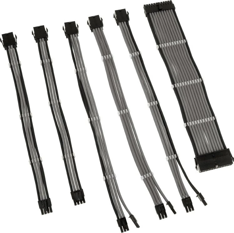 Kolink Core Adept Braided Cable Extension Kit Grey
