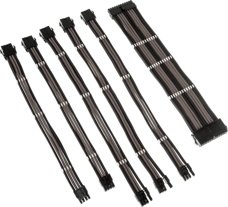 Kolink Core Adept Braided Cable Extension Kit Black/Gunmetal