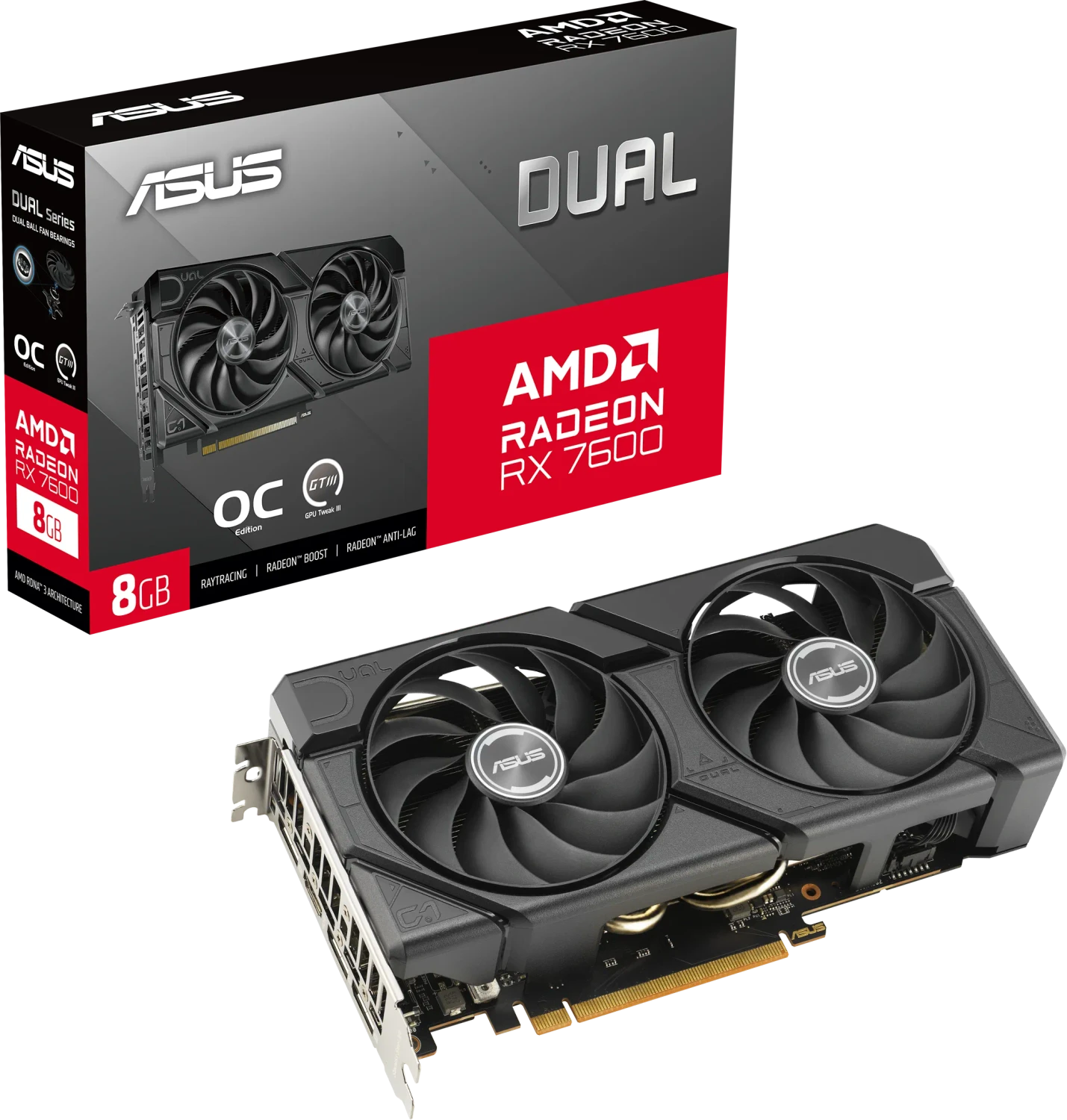 ASUS ASUS DUAL Radeon RX 7600 EVO OC 16GB