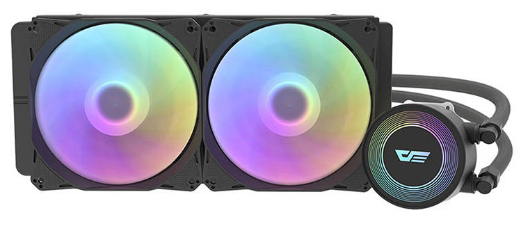 darkFlash DA240 LED 2x 120x120 (Black)