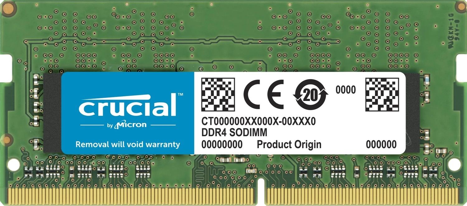 Crucial 16GB (1x16GB) SO-DIMM DDR4 3200MHz CL22