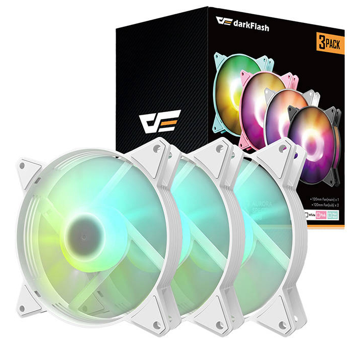 Darkflash C6 3v1 120x120 biela
