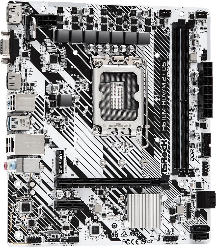 ASRock H610M-HDV/M.2+ D5 Stav: Použitý