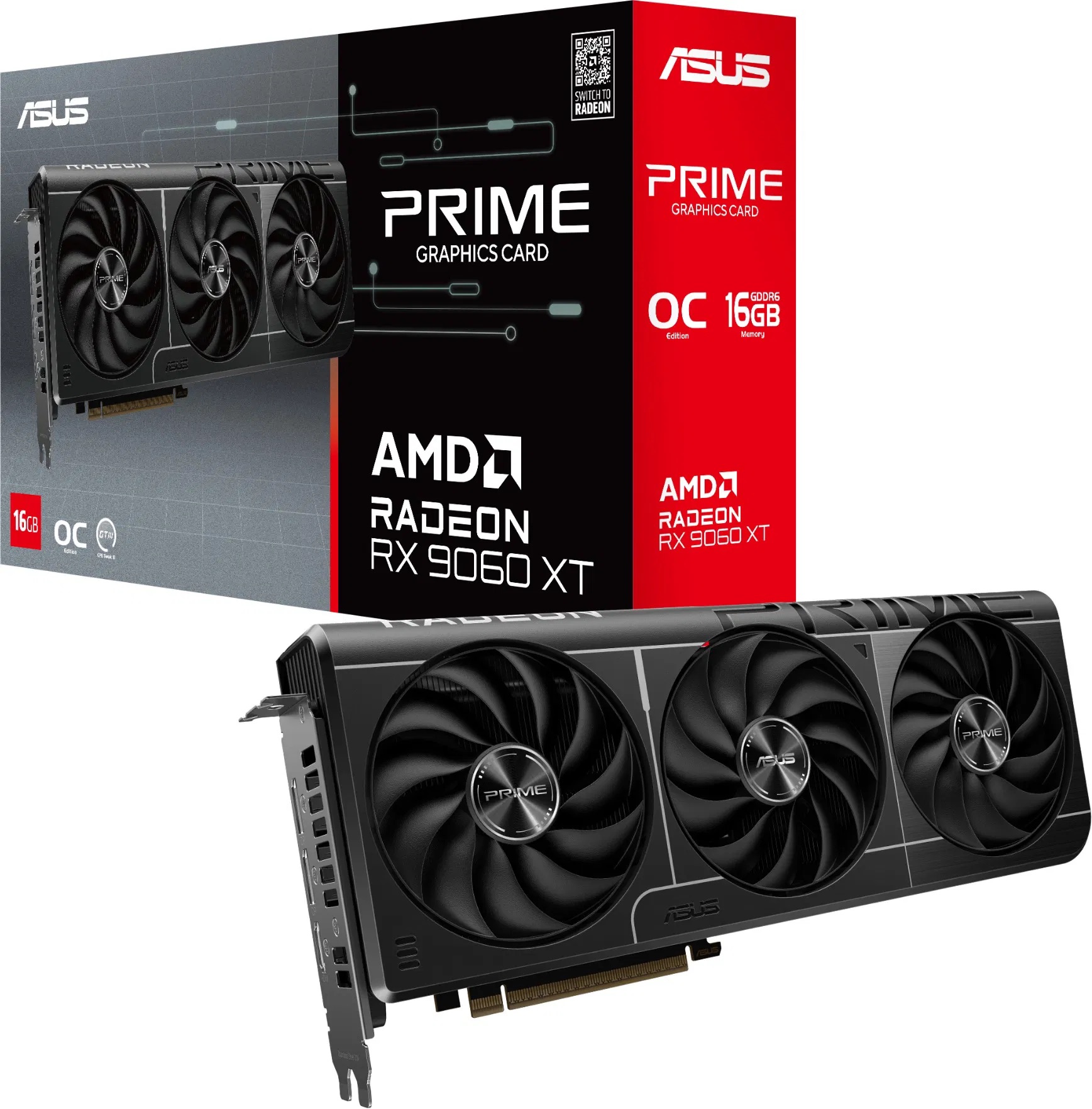 ASUS PRIME Radeon RX 9060 XT 16GB OC