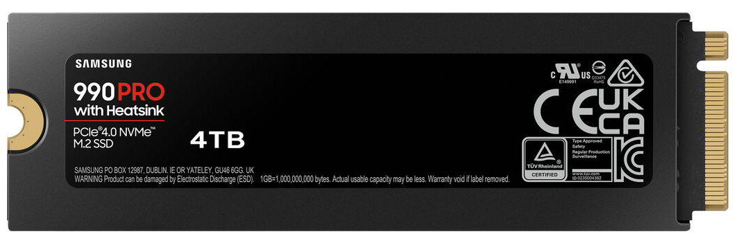 Samsung 990 Pro Heatsink 4TB