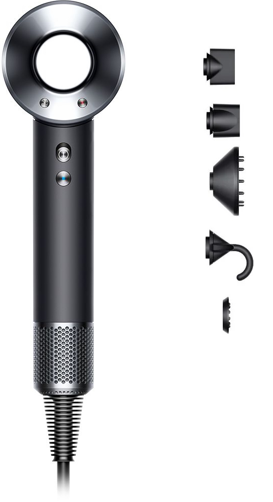 Dyson Supersonic HD08 Black/Nickel  EU adaptér