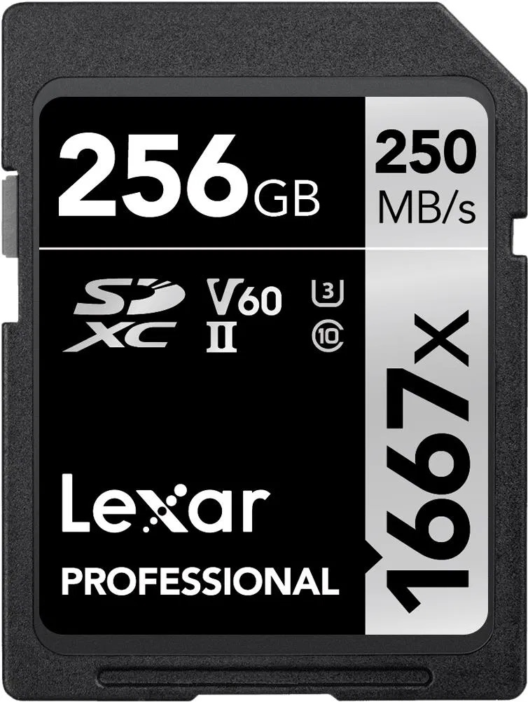 Lexar SDXC Pro 1667X 256GB