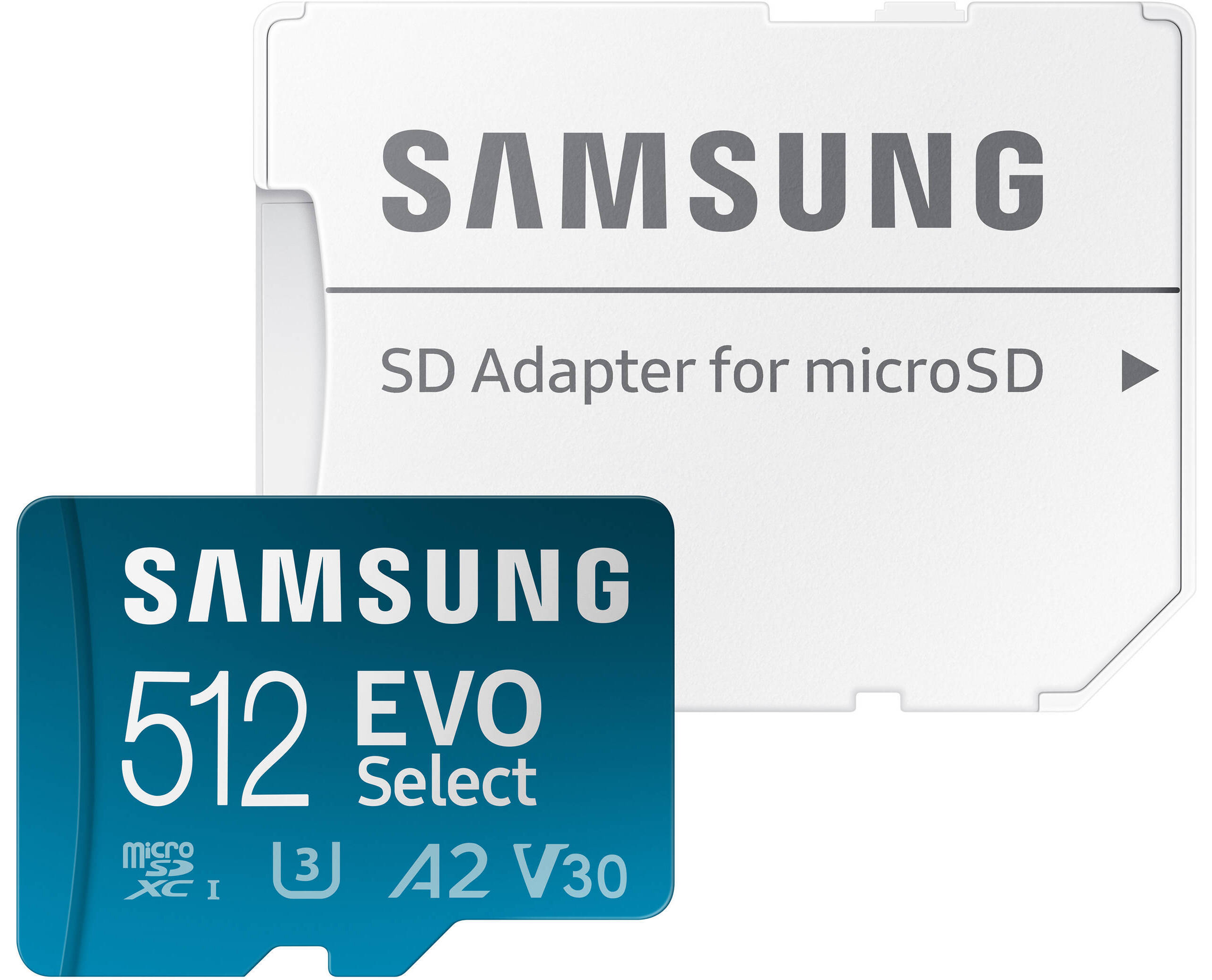 Samsung microSDXC 512GB EVO Select + SD adapter (2024)