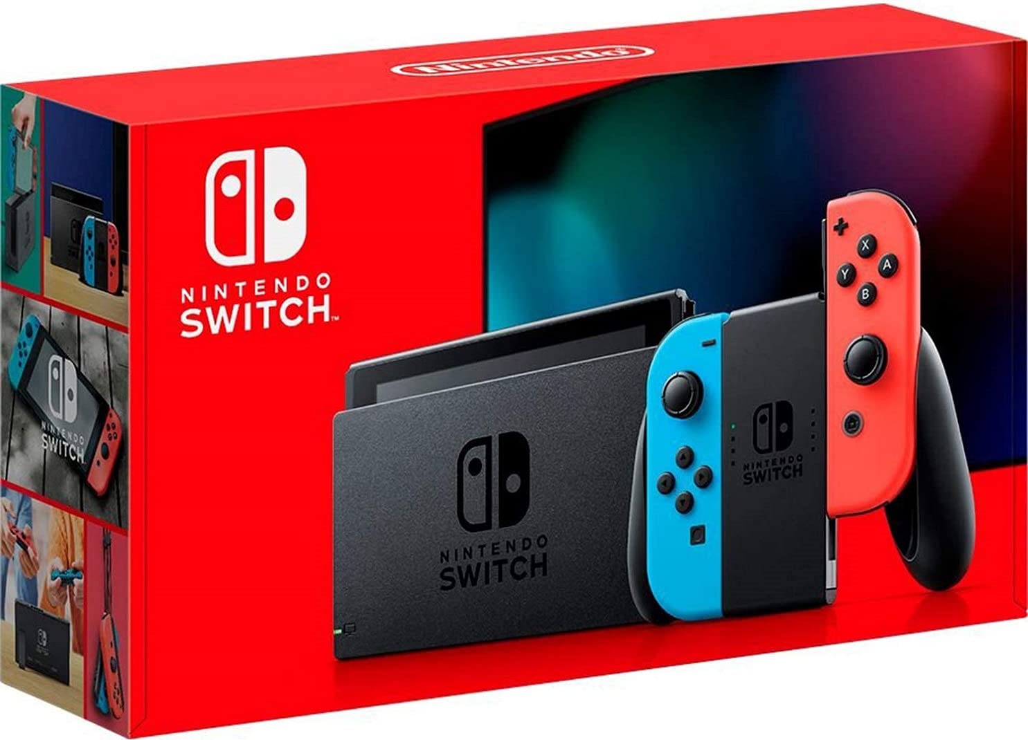 Nintendo Switch V2 - Neon Red&Blue Joy-Con
